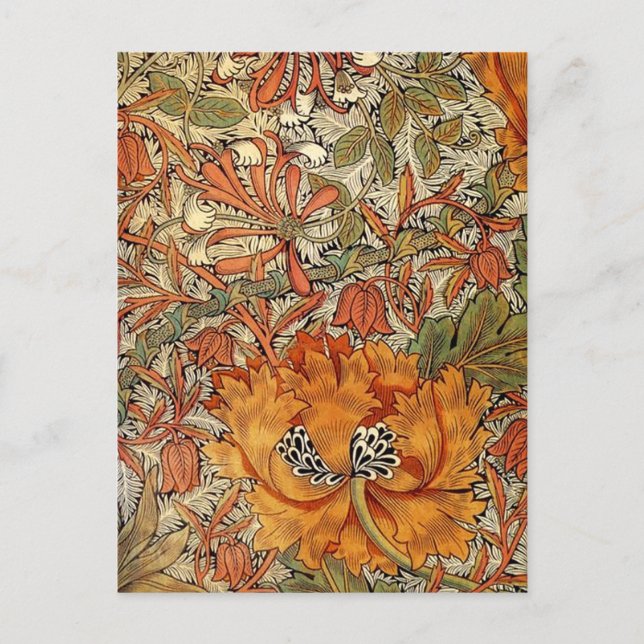 William Morris Honeysuckle Vykort (Framsida)