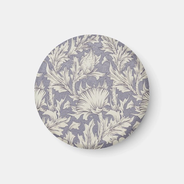 William Morris Horn Poppy Classic Blommigt Magnet (Framsidan)