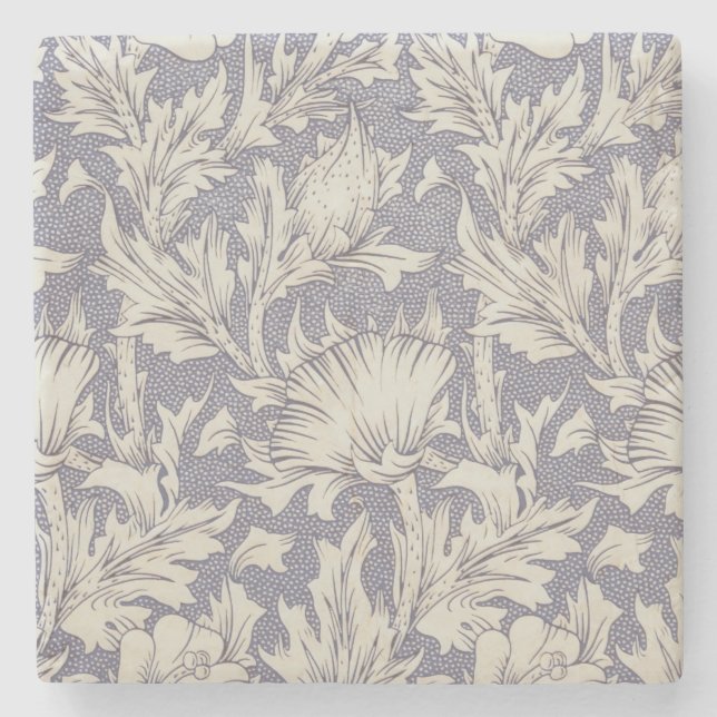 William Morris Horn Poppy Classic Blommigt Stenunderlägg (Framsidan)