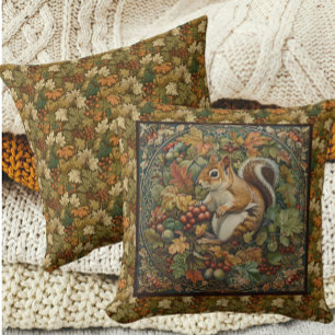William Morris Höst Chipmunk Blad Bär Kudde