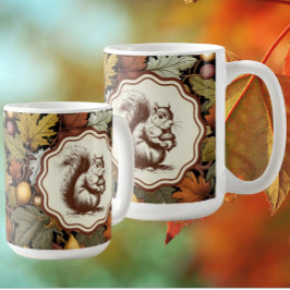 William Morris Höst löv Squirrel Kaffemugg