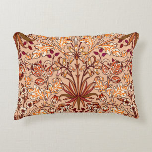 William Morris Hyacint Print, Brown och Beige Prydnadskudde