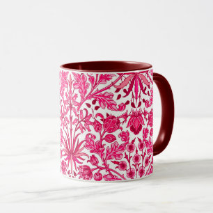 William Morris Hyacint Print, Burgundy and Rosa Mugg