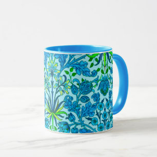 William Morris Hyacint Print, Cerulean Blue Mugg