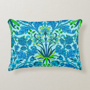 William Morris Hyacint Print, Cerulean Blue Prydnadskudde