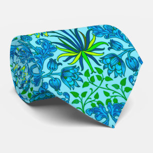 William Morris Hyacint Print, Cerulean Blue Slips