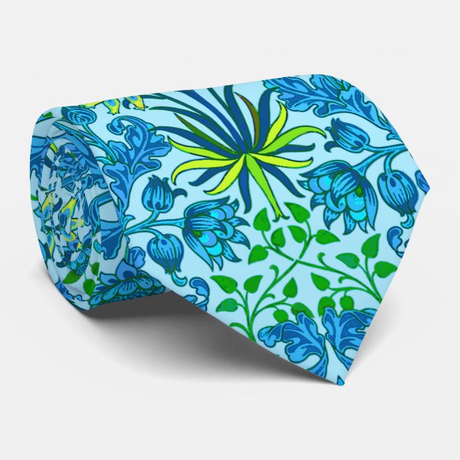 William Morris Hyacint Print, Cerulean Blue Slips (Rullad)