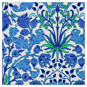 William Morris Hyacint Print, Cerulean Blue Tyg