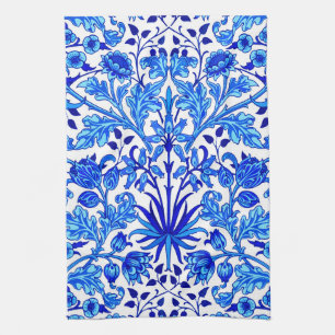 William Morris Hyacint Print, Cobalt Blue & White Kökshandduk