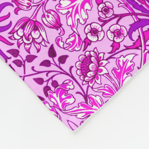 William Morris Hyacint Print, Lavender and Violet Fleecefilt