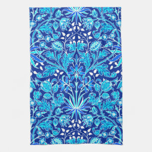 William Morris Hyacint Print, Navy & Cobalt Blue Kökshandduk