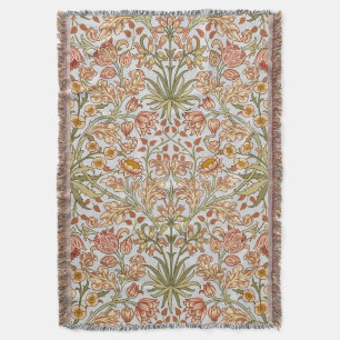 William Morris Hyacinth Blommigt Botanical Art Filt