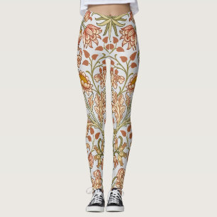 William Morris Hyacinth Blommigt Botanical Art Leggings