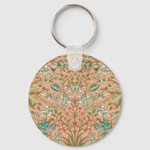 William Morris Hyacinth Flower Ro Art Nyckelring