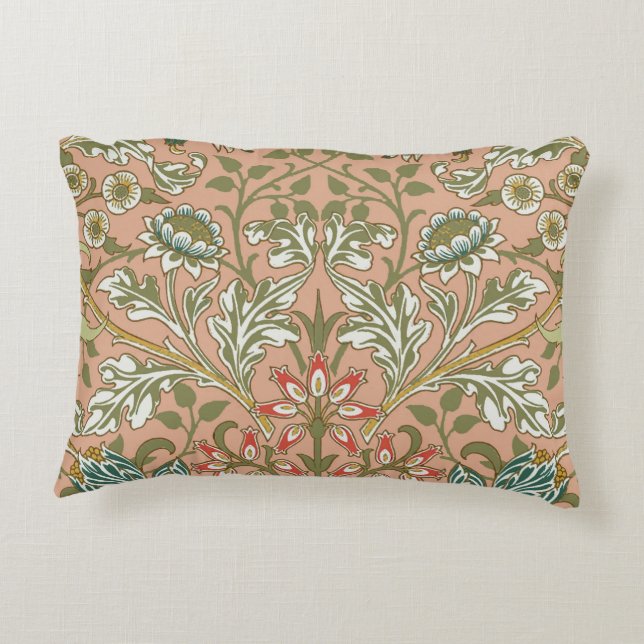 William Morris Hyacinth Flower Ro Art Prydnadskudde (Baksidan)