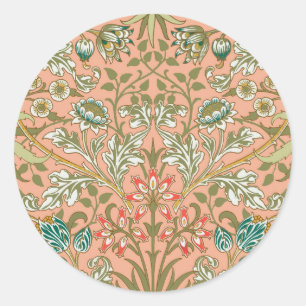 William Morris Hyacinth Flower Ro Art Runt Klistermärke