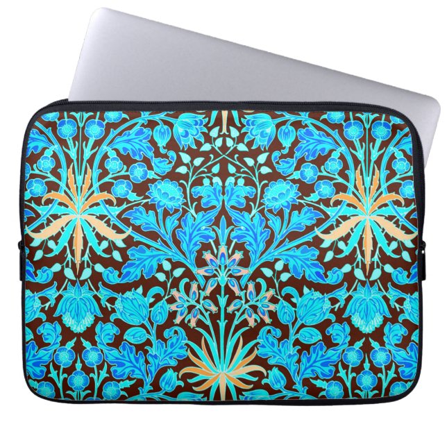 William Morris Hyacinth Print, Aqua and Brown Laptop Fodral (Framsidan)