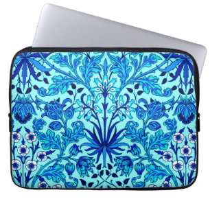 William Morris Hyacinth Print, Aqua och Turcos Laptop Fodral