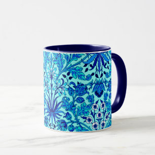 William Morris Hyacinth Print, Aqua och Turcos Mugg