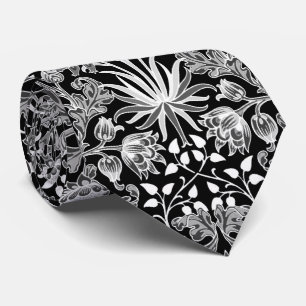William Morris Hyacinth Print, Black and White Slips