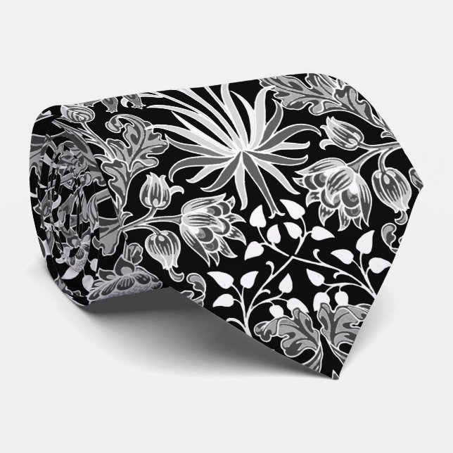 William Morris Hyacinth Print, Black and White Slips (Rullad)