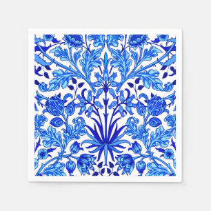 William Morris Hyacinth Print, Cobalt Blue & White Pappersservett