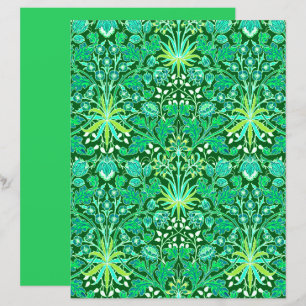 William Morris Hyacinth Print, Emerald Grönt