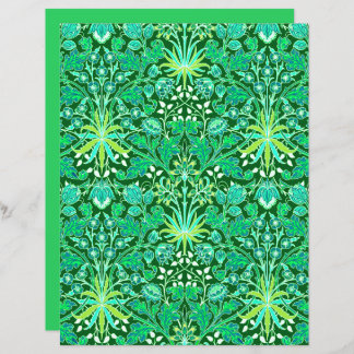 William Morris Hyacinth Print, Emerald Grönt