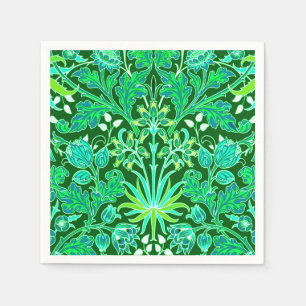 William Morris Hyacinth Print, Emerald Grönt Pappersservett