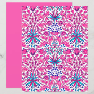 William Morris Hyacinth Print, Fuchsia Rosa