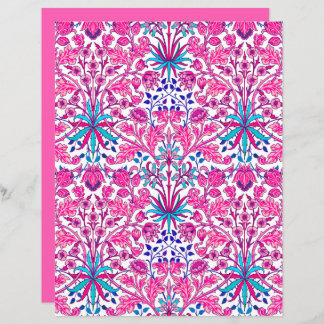 William Morris Hyacinth Print, Fuchsia Rosa
