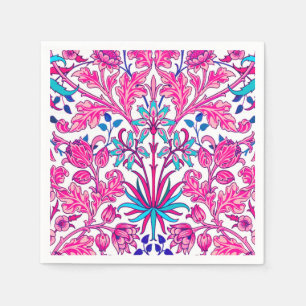 William Morris Hyacinth Print, Fuchsia Rosa Pappersservett