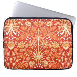 William Morris Hyacinth Print, Mandarin Orange Laptop Fodral