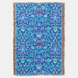 William Morris Hyacinth Print, Navy & Cobalt Blue Filt