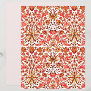 William Morris Hyacinth Print, Orange och Beige