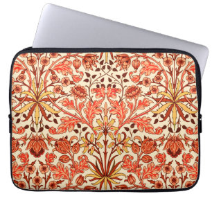 William Morris Hyacinth Print, Orange och Rust Laptop Sleeve