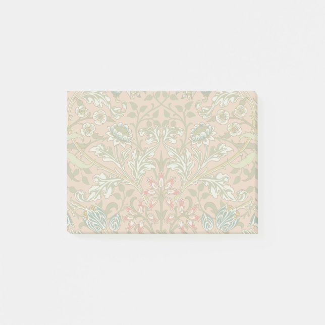 William Morris Hyacintmönster Dammrosa Post-it Block (Framsida)