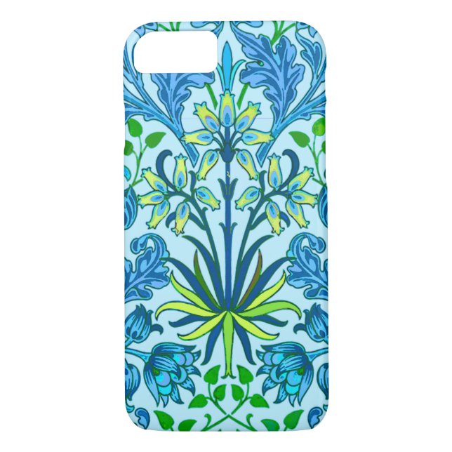 William Morris hyacinttryck, Cerulean blått Case-Mate iPhone Skal (Baksida)