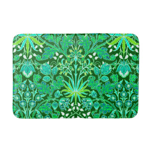 William Morris hyacinttryck, smaragdgrönt Badrumsmatta