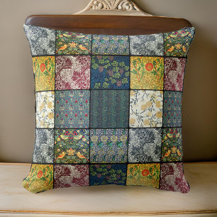 William * Morris II Art nouveau Quilt Patch Kudde