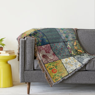 William * Morris II Art nouveau Quilt Patch Throw Filt