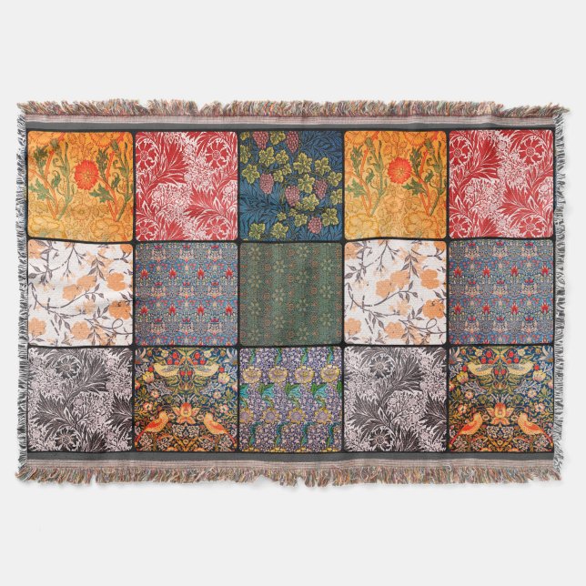 William * Morris III Quilt Patch Throw Filt (Framsidan)
