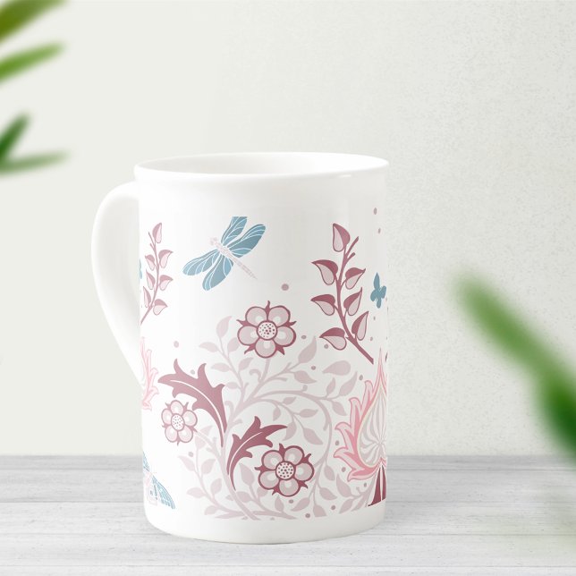 William Morris In Mauve Benporslin Mugg (Skapare uppladdad)