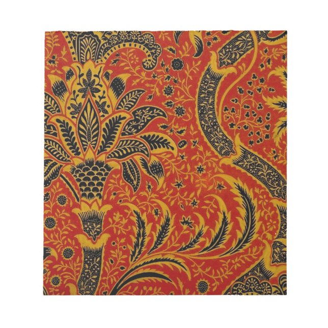 William Morris India Red Blommigt Anteckningsblock (Framsida)