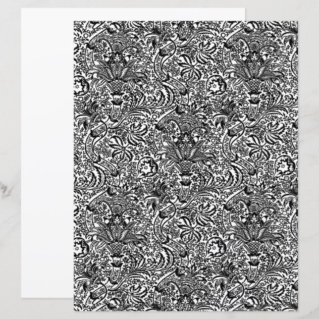 William Morris Indian, Black and White (Fram/baksida)