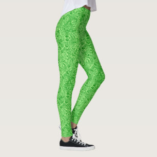 William Morris Indian, Lime and Kiwi Grönt Leggings