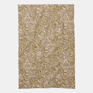William Morris Indian, Taupe Tan och Beige Kökshandduk