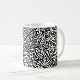 William Morris Indian, White and Black Kaffemugg