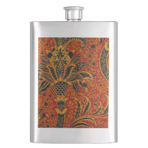 William Morris Indien Röd Blommig Vintage Klassike Fickplunta