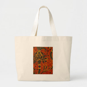 William Morris Indien Röd Blommig Vintage Klassike Jumbo Tygkasse